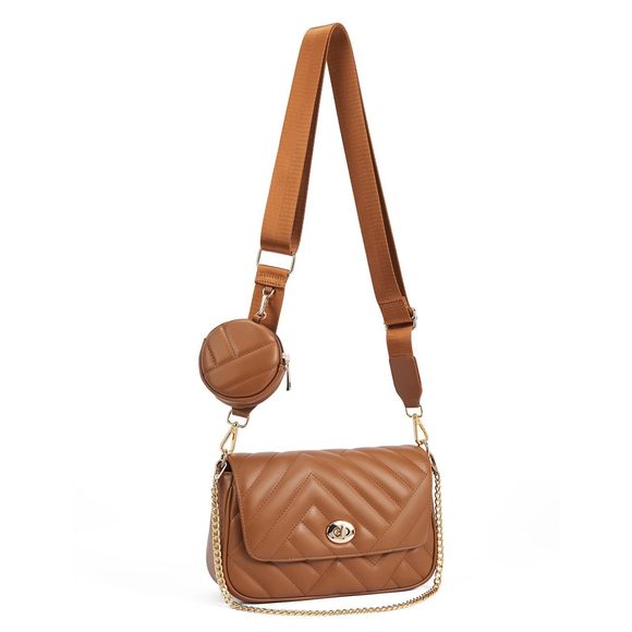 Quilted Crossbody Bags Trendy, Small Leather Shoulder Bag :> - Picture 1 of 8